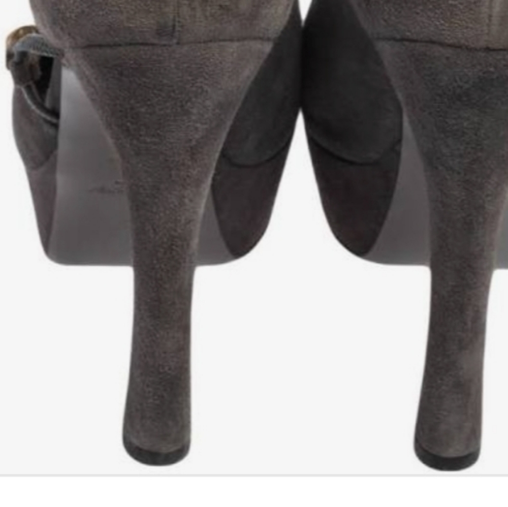Yves Saint Laurent YSL women's shoes gray pumps size 8 - Picture 5 of 9